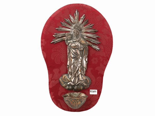 Acquasantiera in argento  - Asta Una casa fiorentina - Associazione Nazionale - Case d'Asta italiane