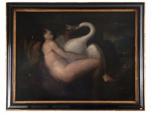 Scuola francese del XIX secolo - Leda e il cigno