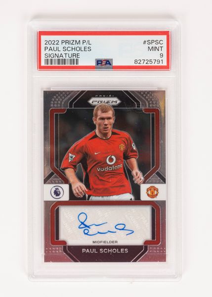 Paul Scholes  Card autografata  Manchester United - Cert. PSA/DNA  - Asta Pop Culture / Memorabilia e Card - Associazione Nazionale - Case d'Asta italiane