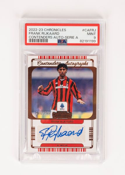 FrankRijkaard Card autografata  Milan - Cert. PSA/DNA  - Asta Pop Culture / Memorabilia e Card - Associazione Nazionale - Case d'Asta italiane