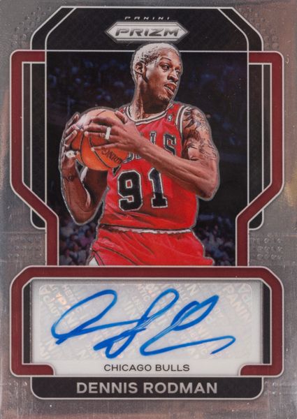 Dennis Rodman  Card autografata  Panini Prizm  - Asta Pop Culture / Memorabilia e Card - Associazione Nazionale - Case d'Asta italiane