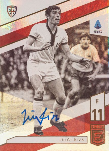 Gigi Riva  Card autografata  Panini Chronicles Elite  Cagliari  - Asta Pop Culture / Memorabilia e Card - Associazione Nazionale - Case d'Asta italiane