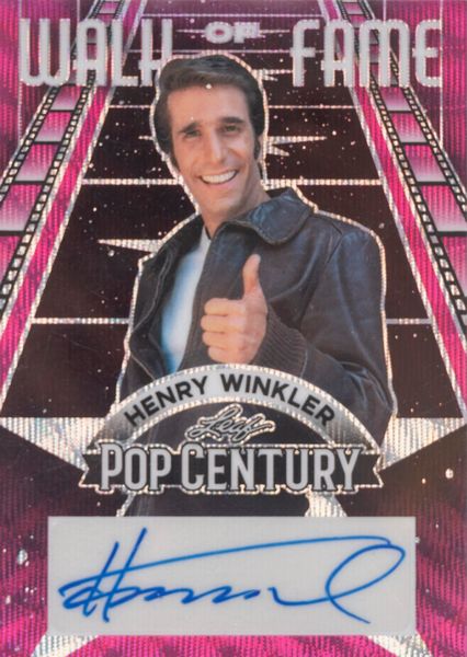 Henry Winkler  Card autografata - Leaf - #/5  - Asta Pop Culture / Memorabilia e Card - Associazione Nazionale - Case d'Asta italiane