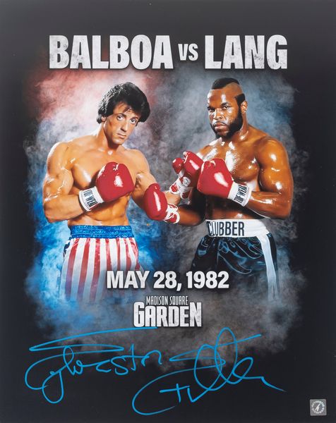 Sylvester Stallone  Poster autografato  Rochy  41x51 cm (16x20 inch) - Cert. ASI  - Asta Pop Culture / Memorabilia e Card - Associazione Nazionale - Case d'Asta italiane