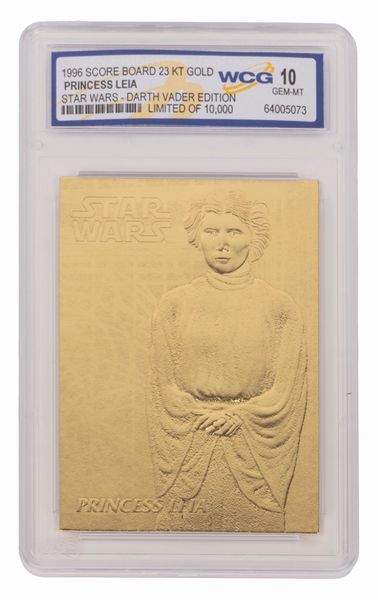 Star Wars  9 card  Su foglia doro 23k  - Asta Pop Culture / Memorabilia e Card - Associazione Nazionale - Case d'Asta italiane