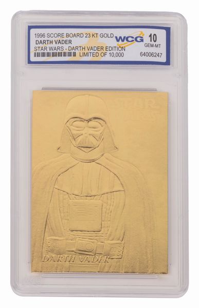 Star Wars  9 card  Su foglia doro 23k  - Asta Pop Culture / Memorabilia e Card - Associazione Nazionale - Case d'Asta italiane