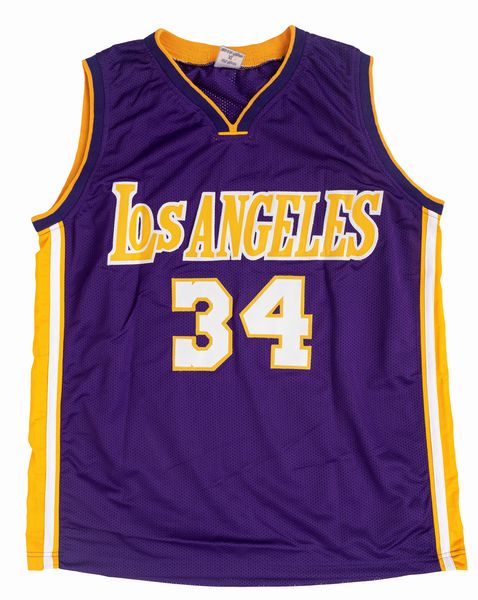 Shaquille O'Neal  Maglia autografata  Los Angeles Lakers  Cert. JSA  - Asta Pop Culture / Memorabilia e Card - Associazione Nazionale - Case d'Asta italiane