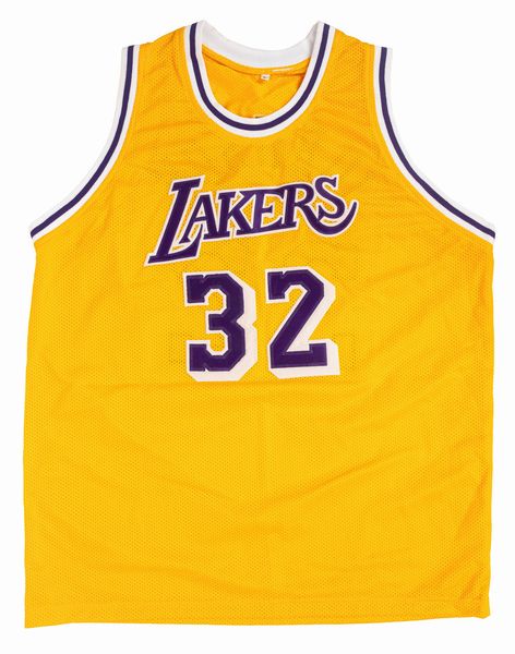 Magic Johnson  Maglia autografata  Los Angeles Lakers  Cert. JSA  - Asta Pop Culture / Memorabilia e Card - Associazione Nazionale - Case d'Asta italiane