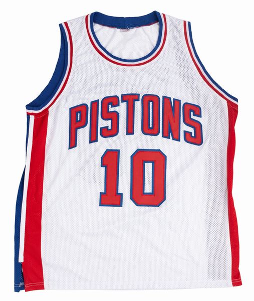 Dennis Rodman  Maglia autografata  Detroit Pistons  Cert. JSA  - Asta Pop Culture / Memorabilia e Card - Associazione Nazionale - Case d'Asta italiane