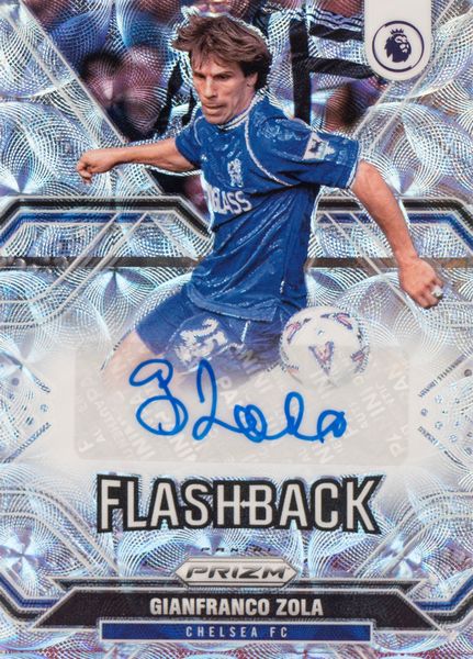 Gianfranco Zola   Card autografata  Chelsea  Panini  Prizm Premier League  - Asta Pop Culture / Memorabilia e Card - Associazione Nazionale - Case d'Asta italiane