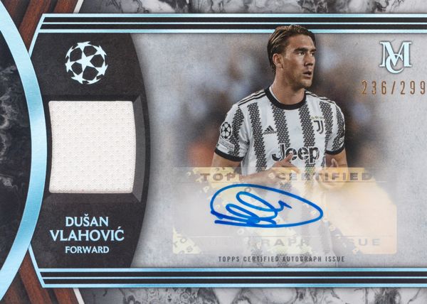 Duan Vlahovic  Card autografata  Juventus  Topps  - Asta Pop Culture / Memorabilia e Card - Associazione Nazionale - Case d'Asta italiane