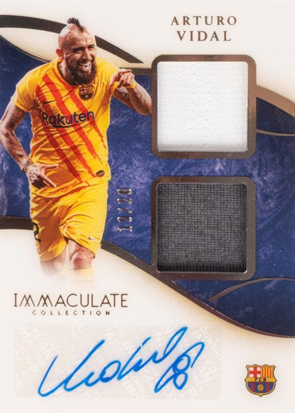 Arturo Vidal  Card autografata  Barcellona  Panini  - Asta Pop Culture / Memorabilia e Card - Associazione Nazionale - Case d'Asta italiane