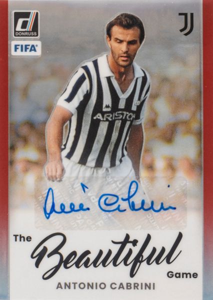 Antonio Cabrini  Card autografata - Juventus  Panini Donruss  The Beautiful game  - Asta Pop Culture / Memorabilia e Card - Associazione Nazionale - Case d'Asta italiane