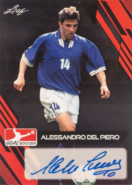 Alex Del Piero  Card autografata - Italia  Leaf  - Asta Pop Culture / Memorabilia e Card - Associazione Nazionale - Case d'Asta italiane