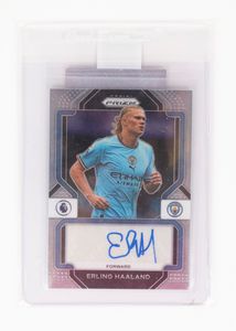 Erling  Haaland - Card autografata  Manchester City  Panini