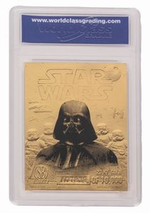 Star Wars  9 card  Su foglia doro 23k  - Asta Pop Culture / Memorabilia e Card - Associazione Nazionale - Case d'Asta italiane