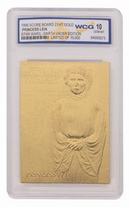 Star Wars  9 card  Su foglia doro 23k  - Asta Pop Culture / Memorabilia e Card - Associazione Nazionale - Case d'Asta italiane