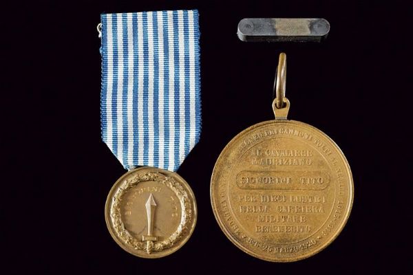 Medaglia Mauriziana per ufficiali generali Mod. 1920  - Asta Medaglie, Ordini e Decorazioni - Associazione Nazionale - Case d'Asta italiane