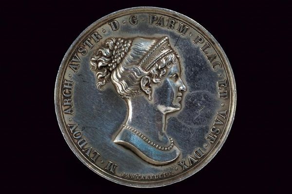 Medaglia Maria Luigia d'Austria (1815-1847) in argento  - Asta Medaglie, Ordini e Decorazioni - Associazione Nazionale - Case d'Asta italiane