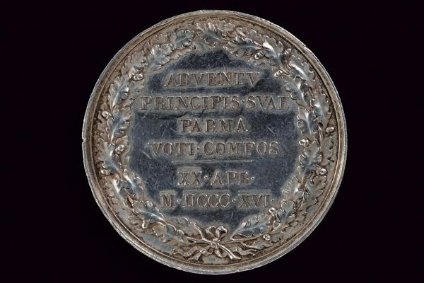 Medaglia Maria Luigia d'Austria (1815-1847) in argento  - Asta Medaglie, Ordini e Decorazioni - Associazione Nazionale - Case d'Asta italiane