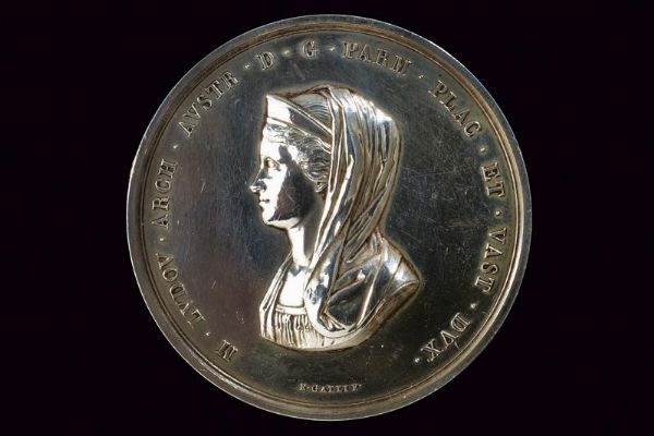 Medaglia Maria Luigia d'Austria (1815-1847) in argento  - Asta Medaglie, Ordini e Decorazioni - Associazione Nazionale - Case d'Asta italiane