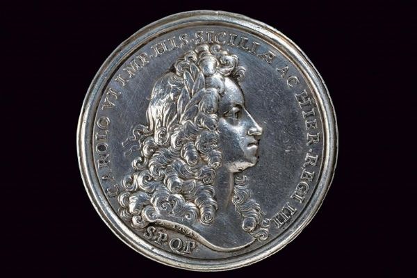 Medaglia Carlo VI d'Asburgo (1720-1734) in argento  - Asta Medaglie, Ordini e Decorazioni - Associazione Nazionale - Case d'Asta italiane