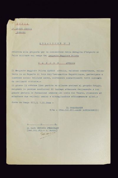 Medaglia al valore militare in argento con documento  - Asta Medaglie, Ordini e Decorazioni - Associazione Nazionale - Case d'Asta italiane