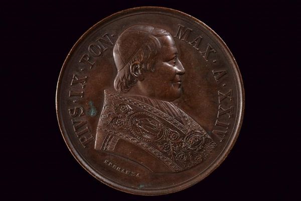 Medaglia Pio IX (1846-1878) in bronzo  - Asta Medaglie, Ordini e Decorazioni - Associazione Nazionale - Case d'Asta italiane