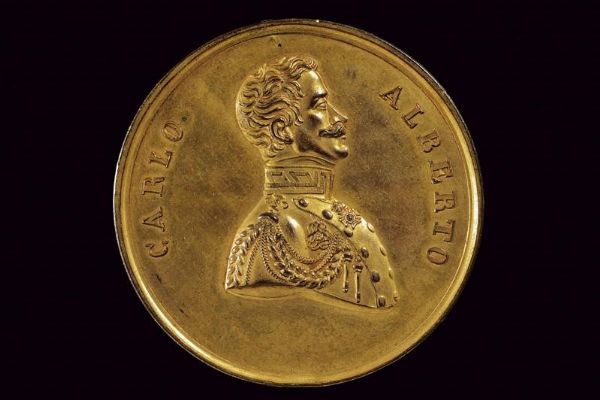 Medaglia Pio IX (1846-1878) in bronzo dorato  - Asta Medaglie, Ordini e Decorazioni - Associazione Nazionale - Case d'Asta italiane