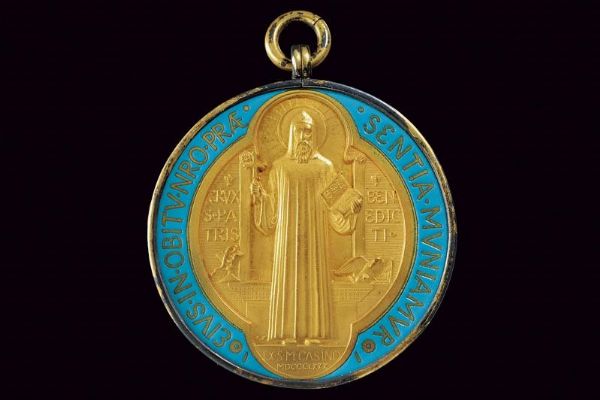 Medaglia “San Benedetto di Norcia”  - Asta Medaglie, Ordini e Decorazioni - Associazione Nazionale - Case d'Asta italiane