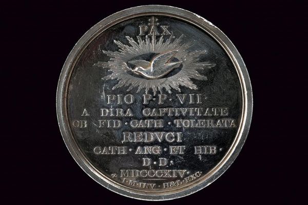 Medaglia Pio VII (1800 - 1823) in argento  - Asta Medaglie, Ordini e Decorazioni - Associazione Nazionale - Case d'Asta italiane