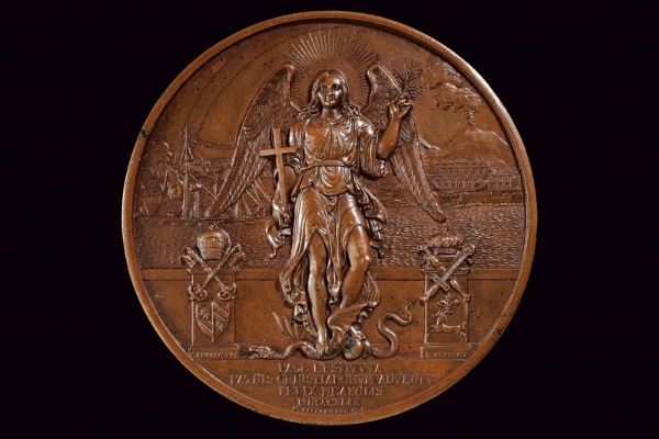 Medaglia Pio IX (1846-1878) in bronzo  - Asta Medaglie, Ordini e Decorazioni - Associazione Nazionale - Case d'Asta italiane