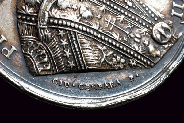 Medaglia Benemerenti Pio VII in argento  - Asta Medaglie, Ordini e Decorazioni - Associazione Nazionale - Case d'Asta italiane