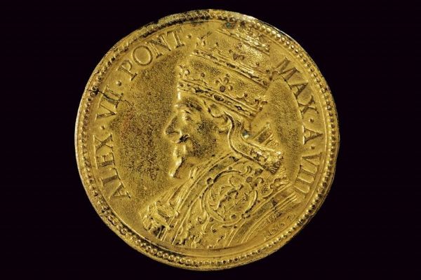 Medaglia Alessandro VII (1655 - 1667) in bronzo dorato  - Asta Medaglie, Ordini e Decorazioni - Associazione Nazionale - Case d'Asta italiane