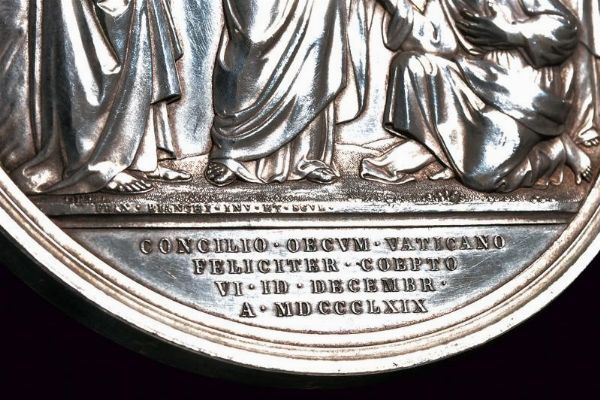 Medaglia Pio IX in argento  - Asta Medaglie, Ordini e Decorazioni - Associazione Nazionale - Case d'Asta italiane