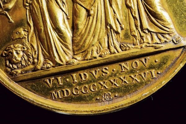 Medaglia Pio IX in oro  - Asta Medaglie, Ordini e Decorazioni - Associazione Nazionale - Case d'Asta italiane