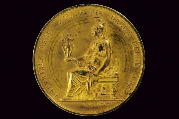 Medaglia Imperiale Regia dell'accademia delle belle arti  - Asta Medaglie, Ordini e Decorazioni - Associazione Nazionale - Case d'Asta italiane