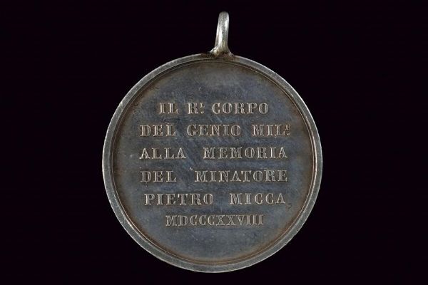 Medaglia a ricordo di Pietro Micca, Carlo Felice (1821-31)  - Asta Medaglie, Ordini e Decorazioni - Associazione Nazionale - Case d'Asta italiane