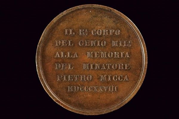 Medaglia Pietro Micca, Carlo Felice (1821-31)  - Asta Medaglie, Ordini e Decorazioni - Associazione Nazionale - Case d'Asta italiane