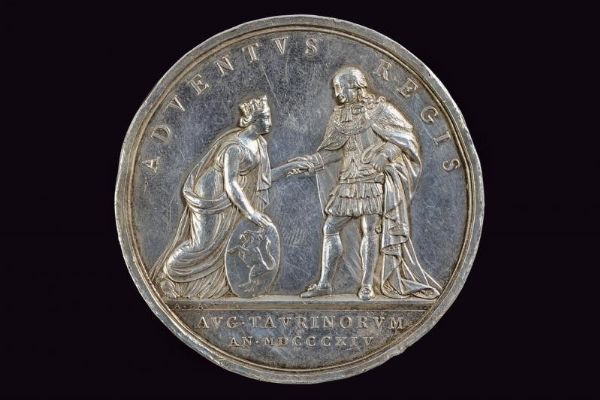 Medaglia ritorno del re a Torino, Vittorio Emanuele I (1802-21)  - Asta Medaglie, Ordini e Decorazioni - Associazione Nazionale - Case d'Asta italiane