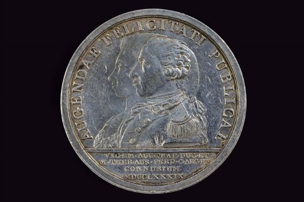 Medaglia per le nozze di Vittorio Emanuele I e Maria Teresa d'Austria, Vittorio Amedeo III (1773-96)  - Asta Medaglie, Ordini e Decorazioni - Associazione Nazionale - Case d'Asta italiane