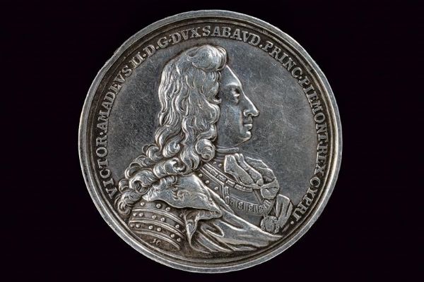 Medaglia commemorativa per la fine dell'assedio di Torino 1706,Vittorio Amedeo II (1675-1739)  - Asta Medaglie, Ordini e Decorazioni - Associazione Nazionale - Case d'Asta italiane