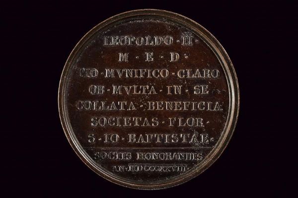 Medaglia, Leopoldo II (1824-59)  - Asta Medaglie, Ordini e Decorazioni - Associazione Nazionale - Case d'Asta italiane