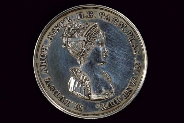 Medaglia Maria Luigia d'Austria (1815-1847) in argento  - Asta Medaglie, Ordini e Decorazioni - Associazione Nazionale - Case d'Asta italiane