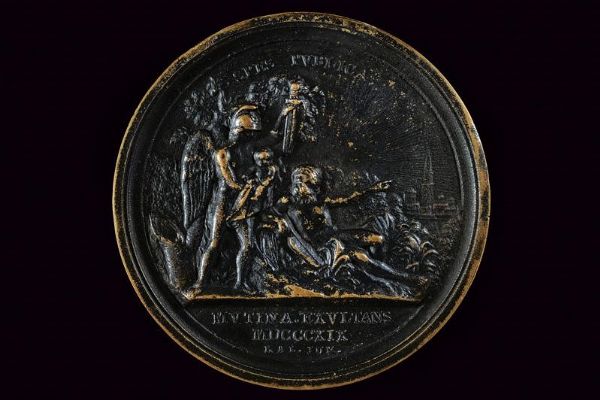 Medaglia Francesco V D'Este (1819-1875) in bronzo  - Asta Medaglie, Ordini e Decorazioni - Associazione Nazionale - Case d'Asta italiane