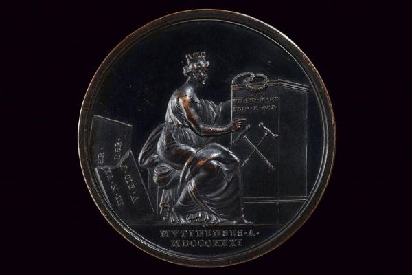 Medaglia Francesco IV d'Este (1814-1846) in bronzo  - Asta Medaglie, Ordini e Decorazioni - Associazione Nazionale - Case d'Asta italiane