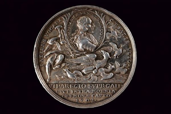 Medaglia per la conquista di Cremona, Eugenio di Savoia  - Asta Medaglie, Ordini e Decorazioni - Associazione Nazionale - Case d'Asta italiane