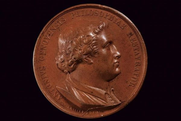 Medaglia Antonio Genovesi, Ferdinando II (1830-59)  - Asta Medaglie, Ordini e Decorazioni - Associazione Nazionale - Case d'Asta italiane