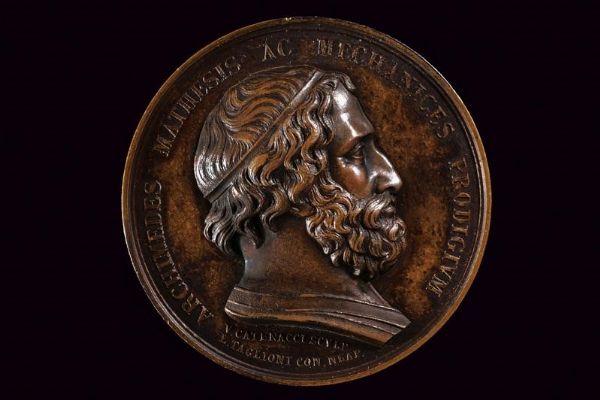 Medaglia Archimede, Ferdinando II (1830-59)  - Asta Medaglie, Ordini e Decorazioni - Associazione Nazionale - Case d'Asta italiane