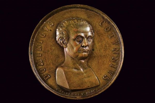 Medaglia in memoria di Domenico Cotugno, Ferdinando I (1816-25)  - Asta Medaglie, Ordini e Decorazioni - Associazione Nazionale - Case d'Asta italiane